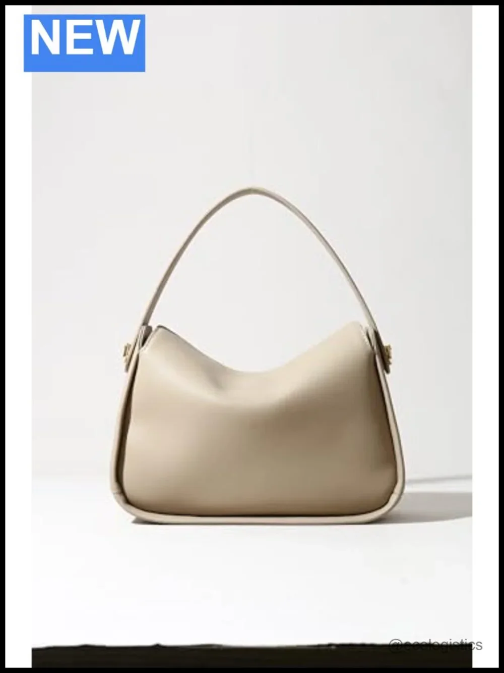 Genuine Leather Hobo Handbag Women Shoulder Bag Magnetic Flap Purse